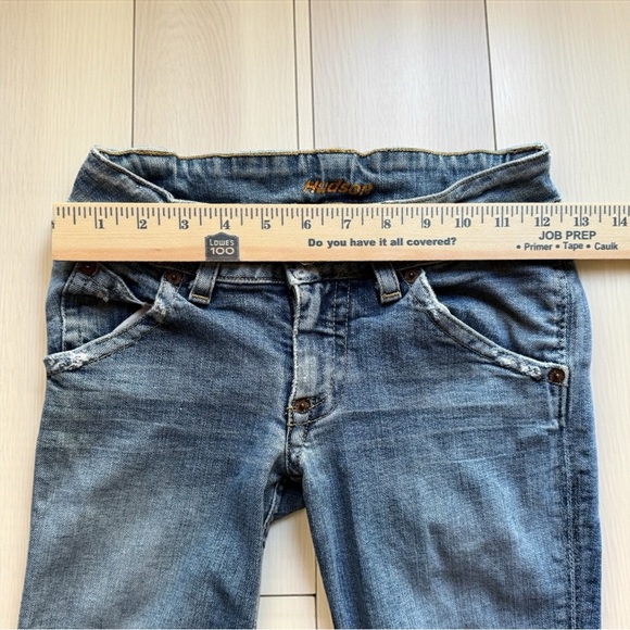 HUDSON Women’s Vintage Y2K Distressed Flare Jeans - Size 25 - Picture 9 of 13